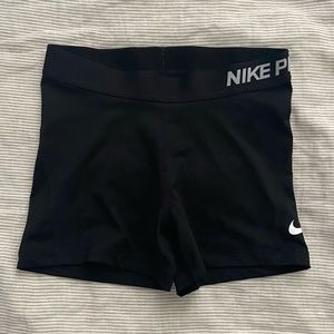 Nike pro black bike shorts in size medium
